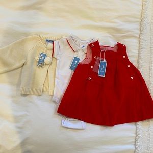 NWT Jacadi Paris 6-12 month outfit
